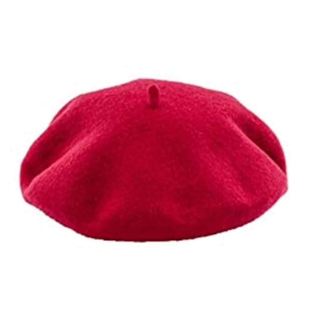 NEW Red Beret 100% Wool